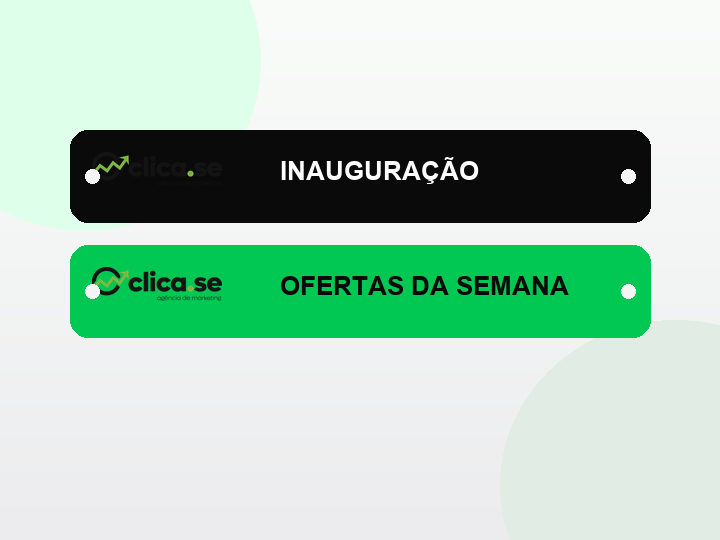 Mockup de faixas comerciais para comunicação visual