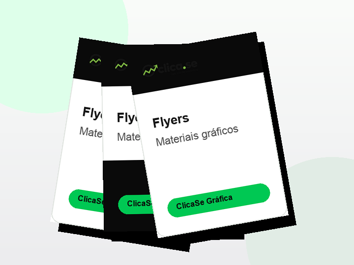 Mockup de flyers modernos para divulgação local